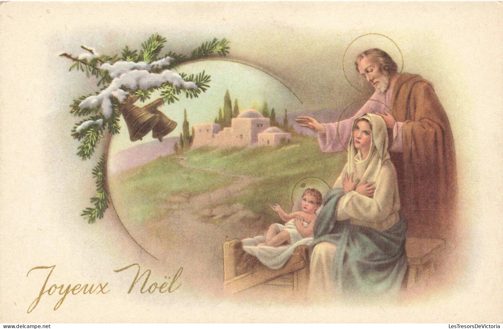 FÊTES ET VOEUX -  Joyeux Noël - Scène De La Nativité - Colorisé - Carte Postale Ancienne - Sonstige & Ohne Zuordnung