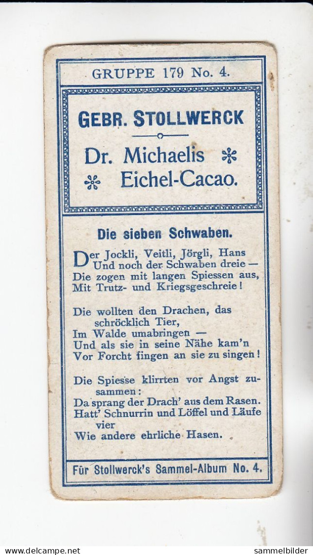Stollwerck Album No 4  Deutsche Volksmärchen Die Sieben Schwaben    Grp 179#4 Von 1900 - Stollwerck