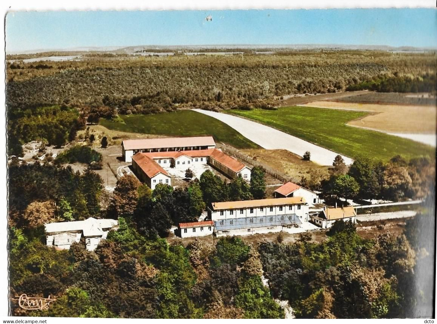 DOULAINCOURT (52) Vue Aérienne De La Colonie Scolaire De Drancy Cim 14141 A, Cpsm GF (trou Punaise Haut Centre) - Doulaincourt