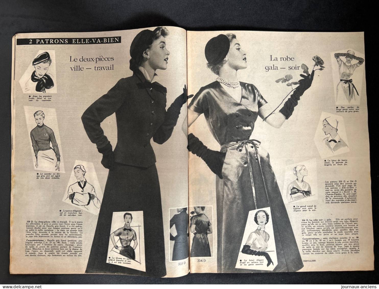 1951 Revue ELLE - ELISABETH II - MÉMOIRES DE MARION CRAWFORD GOUVERNANTE DES PETITES PRINCESSES - Fashion