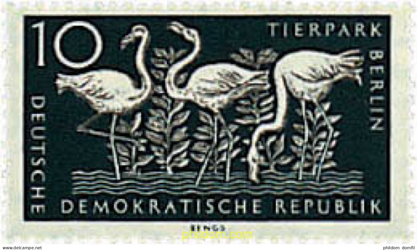 639393 MNH ALEMANIA DEMOCRATICA 1956 REAPERTURA DEL PARQUE ZOOLOGICO DE BERLIN - Ungebraucht