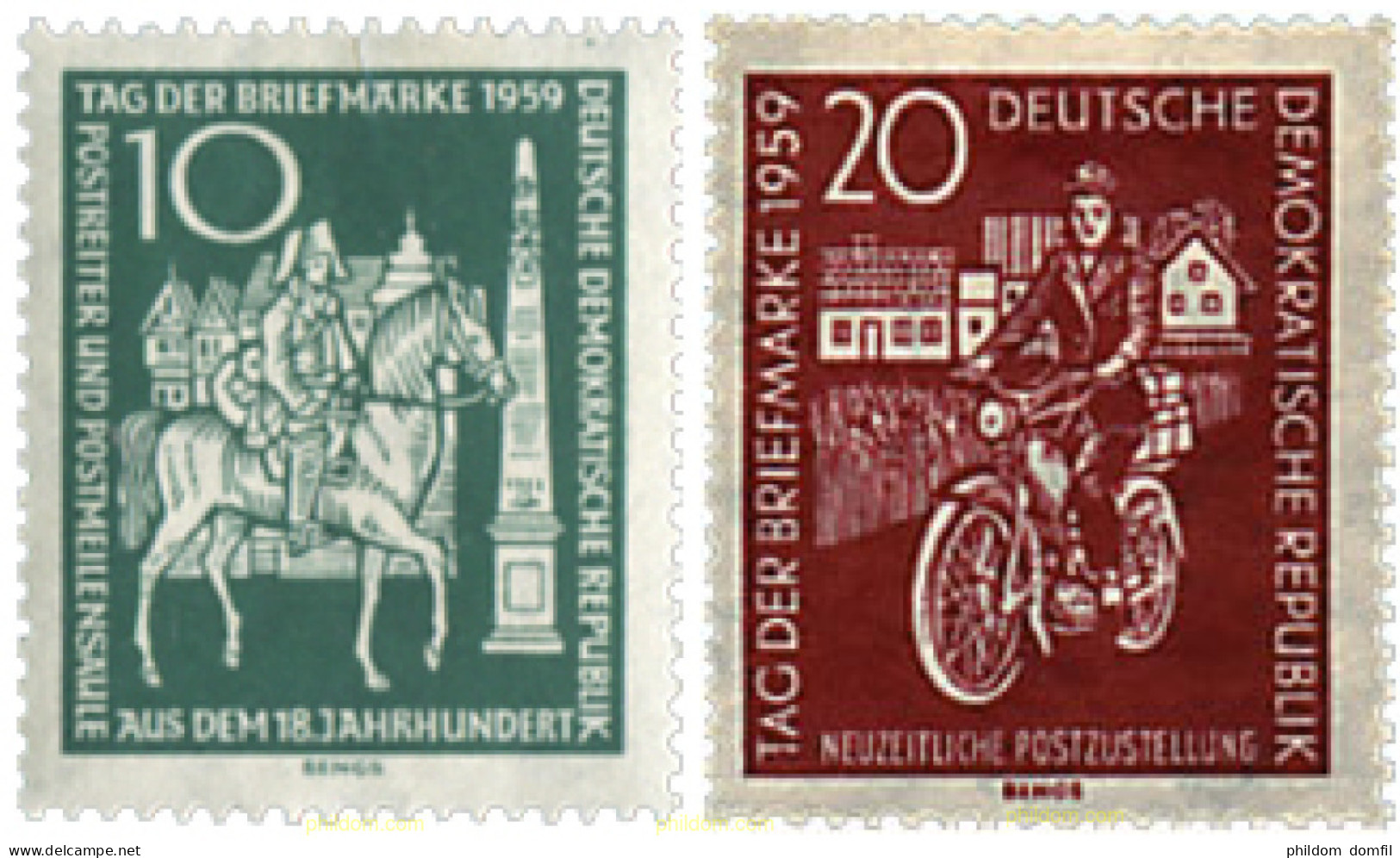 64470 MNH ALEMANIA DEMOCRATICA 1959 DIA DEL SELLO - Ungebraucht