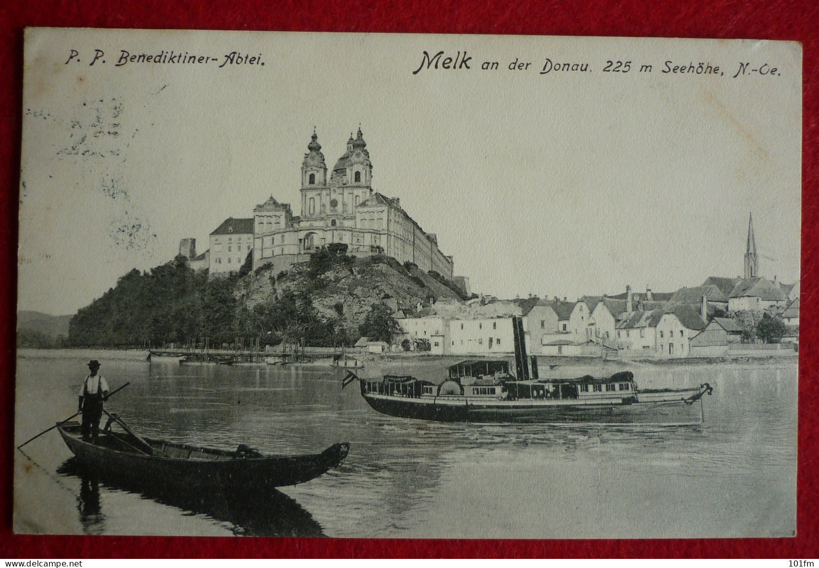 AUSTRIA - MELK AN DER DONAU , P.P. BENEDIKTINER ABTEI, DAMPFER - Melk