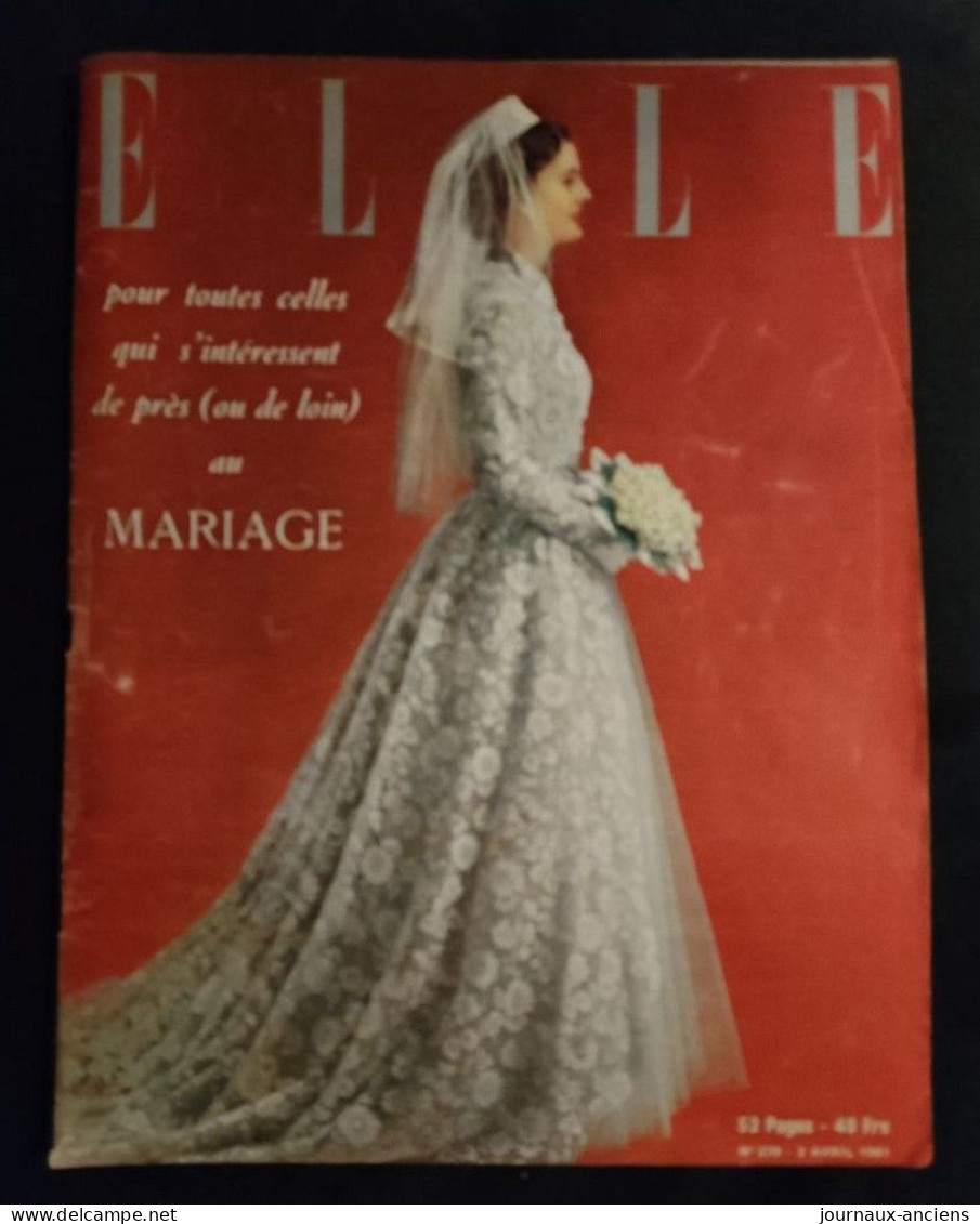 1951 Revue  ELLE - Spécial MARIAGE - Fashion