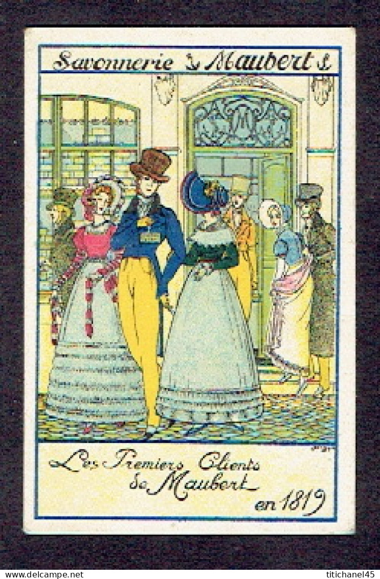 Carte Parfum MAUBERT - Les Premiers Clients De Maubert En 1819 - Anciennes (jusque 1960)