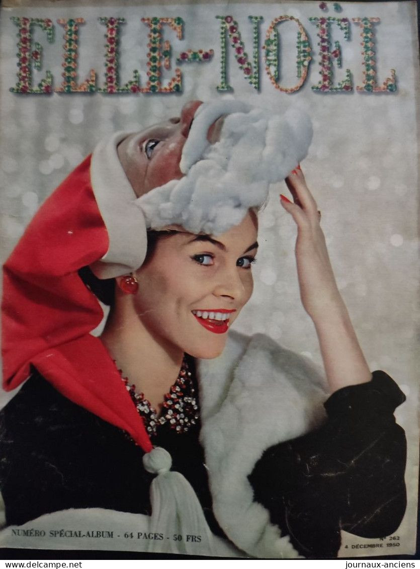 1950 Revue ELLE - NOËL - NUMÉRO SPÉCIAL ALBUM  - Jean GABIN - Bernard BLIER - PAGNOL - REGGIANI - Mode