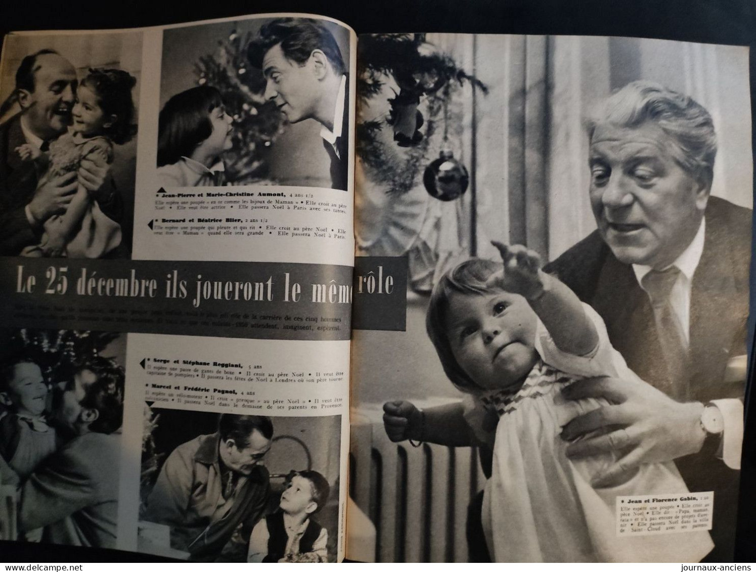 1950 Revue ELLE - NOËL - NUMÉRO SPÉCIAL ALBUM  - Jean GABIN - Bernard BLIER - PAGNOL - REGGIANI - Lifestyle & Mode