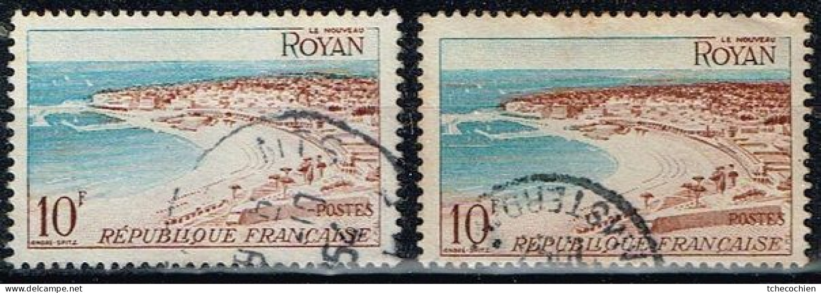 France - 1954 - Y&T N° 978, Oblitéré. Coin Inférieur Droit : Signature Pie Au Lieu De Piel - Used Stamps