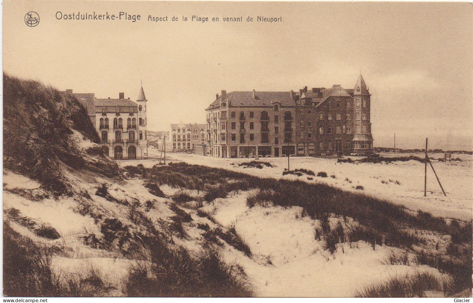 Oostduinkerke-Plage - Aspect De La ¨Plage En Venant De Nieuport - Oostduinkerke