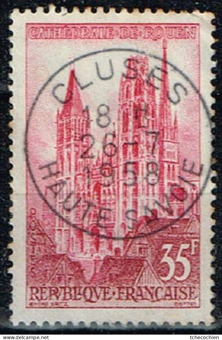 France - 1957 - Y&T N° 1129, Oblitération Cluses Parfaite - Oblitérés