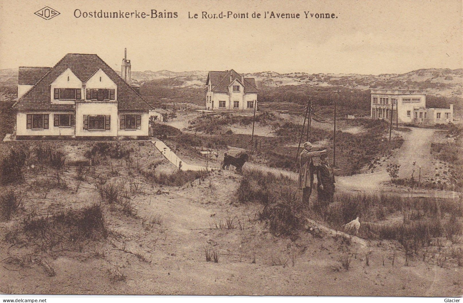 Oostduinkerke-Bains - Le Rond-Point De L' Avenue Yvonne - Uitg. Café Des Dunes - Oostduinkerke