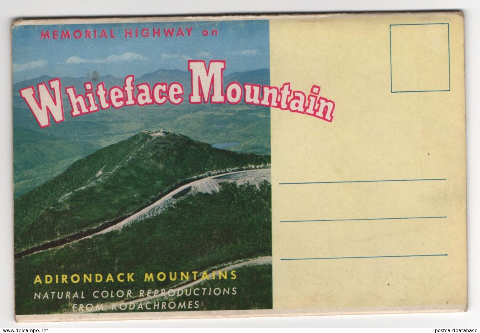 Memorial Highway On Whiteface Mountain - Adirondack Mountains - & Lettercard - Armenia