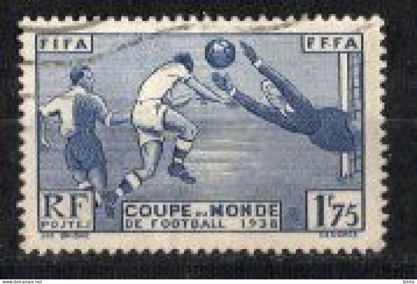 1938 FRANCE FIFA WORLD CUP FOOTBALL SOCCER MICHEL: 427 USED - 1938 – Frankrijk