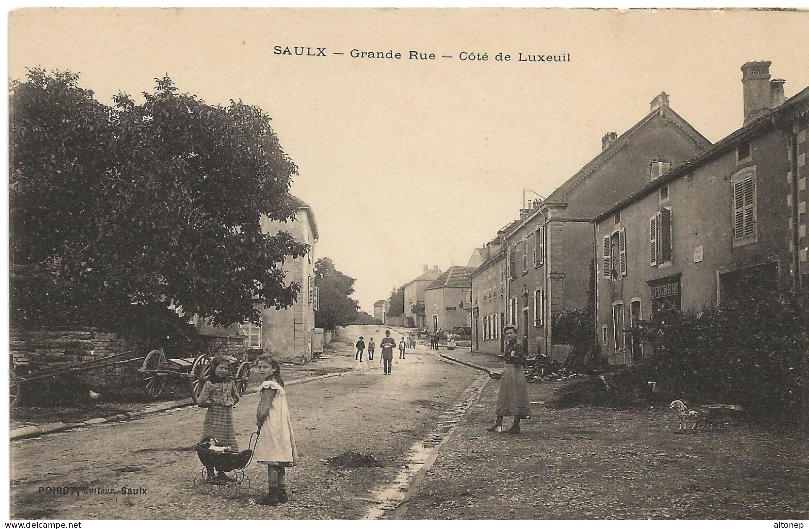 Saulx : Grande Rue, Du Côté De Luxeuil (Editeur Poirot) - Saulx