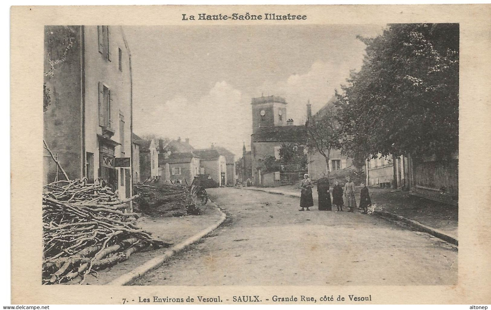 Saulx : Grande Rue, Du Côté De Vesoul (Editeur Reuchet-Ougier, Fougerolles, N°7) - Saulx