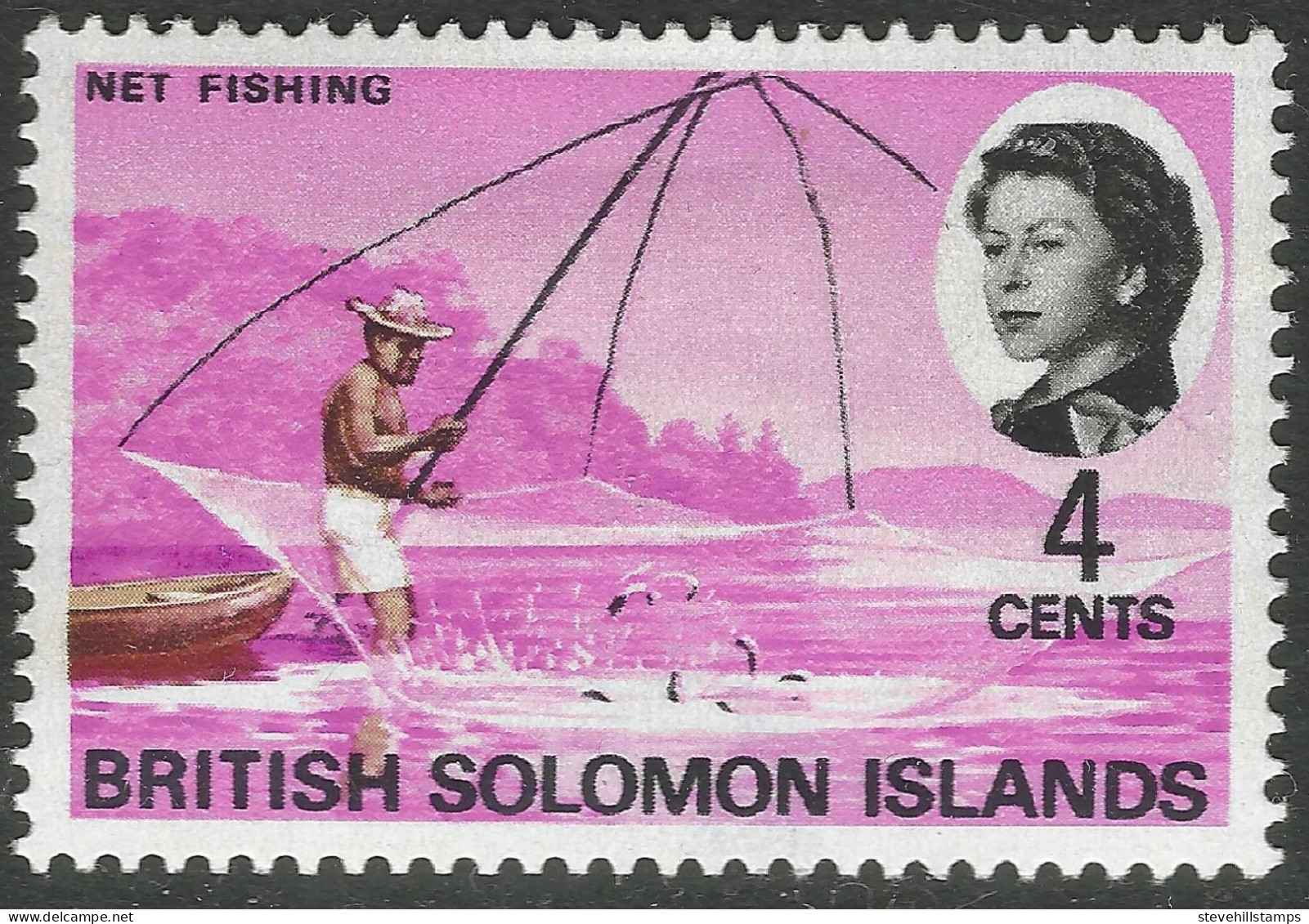 British Solomon Islands. 1968 QEII. 4c MH. SG 169 - British Solomon Islands (...-1978)