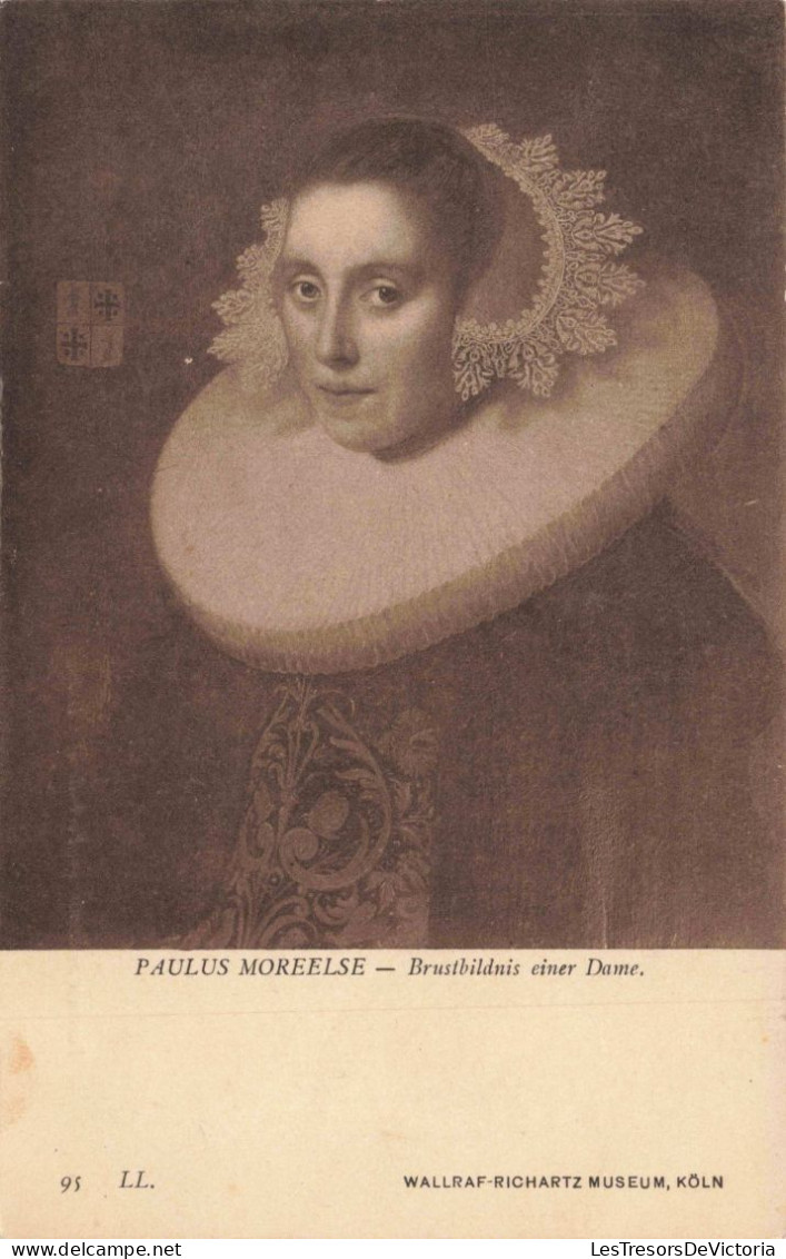 ARTS - Peintures Et Tableaux - Paulus Moreelse - Brustbildnis Einer Dame - Carte Postale Ancienne - Pittura & Quadri