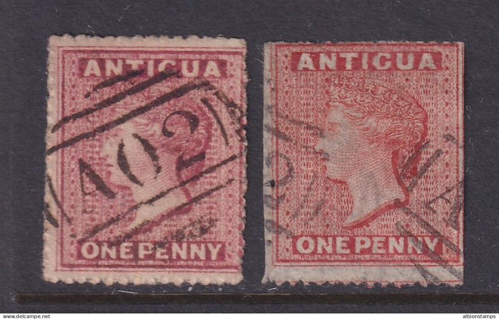 Antigua, Scott 2-3 (SG 6-7), Used - 1858-1960 Kolonie Van De Kroon