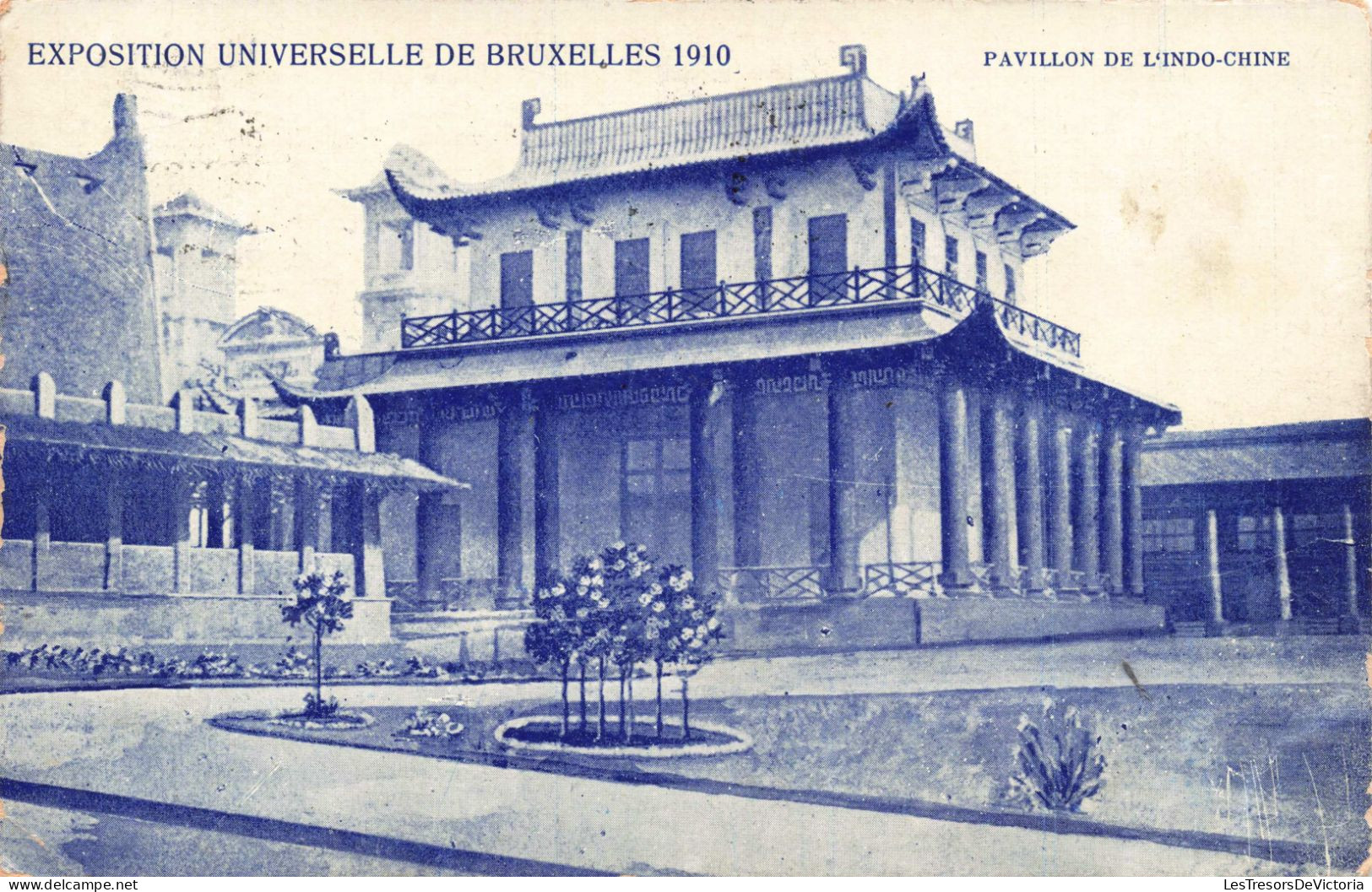 BELGIQUE - Exposition Universelle De Bruxelles 1910 - Pavillon De L'Indo Chine - Carte Postale Ancienne - Universal Exhibitions