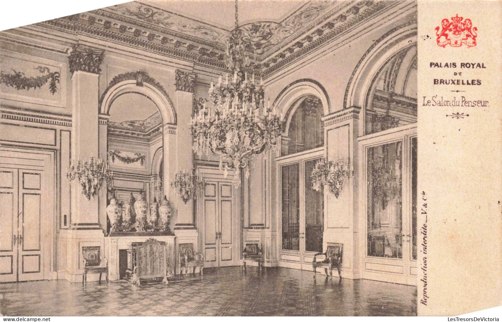 BELGIQUE - Bruxelles - Palais Royal De Bruxelles - Le Salon Du Penseur - Carte Postale Ancienne - Monuments
