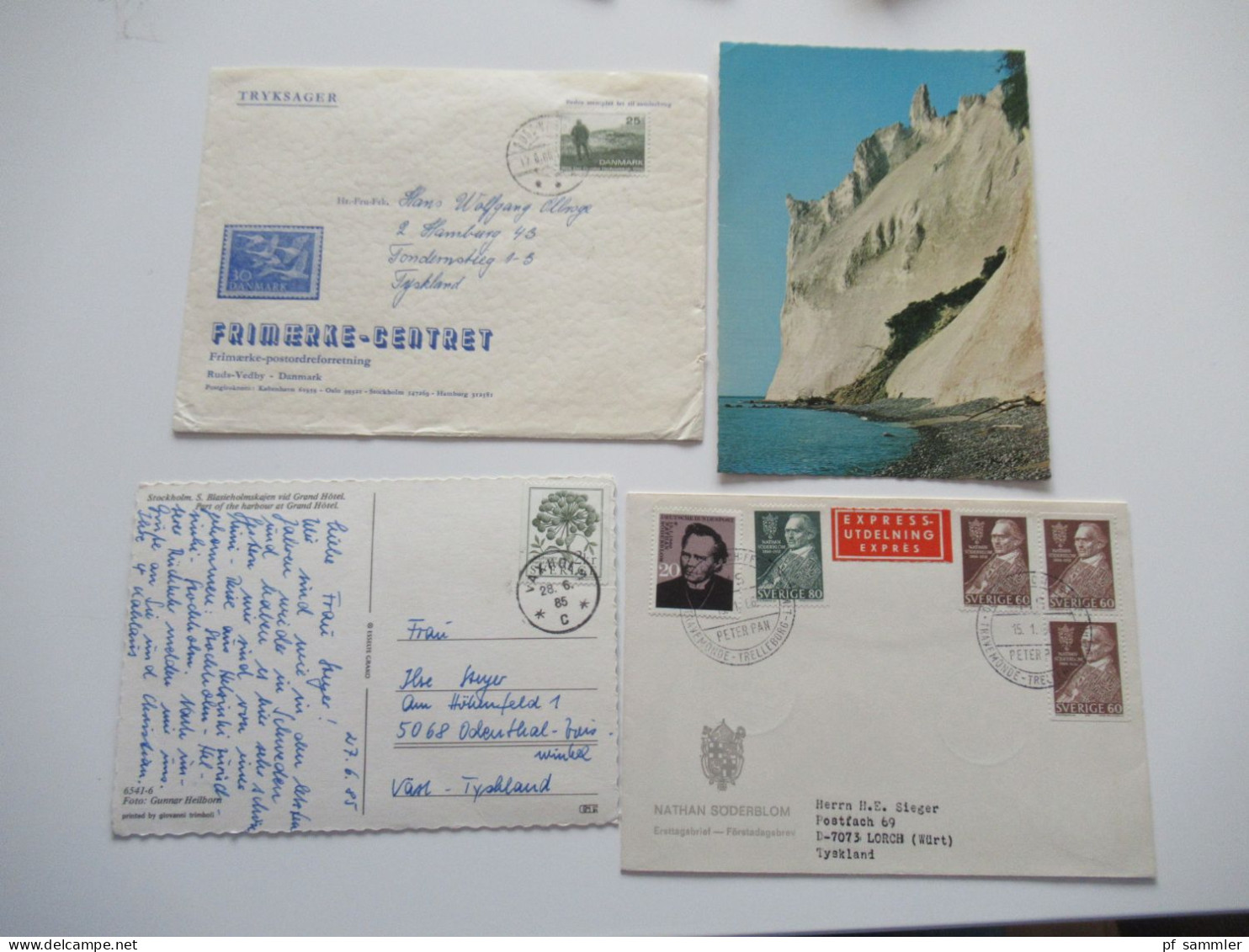 Nordeuropa Dänemark Und Schweden Belege / AK Posten Mit Bedarf Und FDC! Stöberposten Mit 66 Stück! - Collections (without Album)