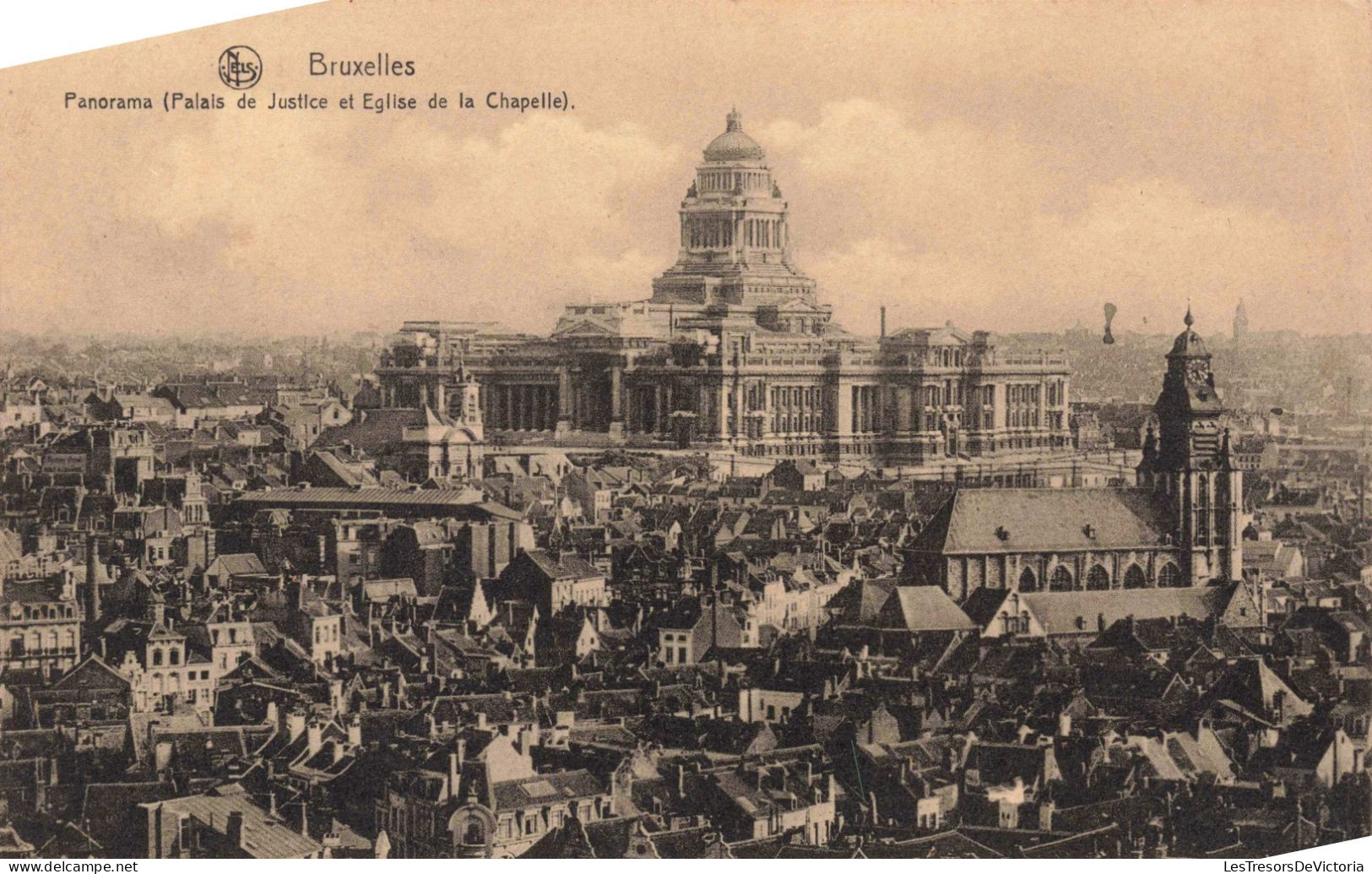 BELGIQUE - Bruxelles - Panorama - Palais De Justice Et église De La Chapelle - Carte Postale Ancienne - Monuments, édifices