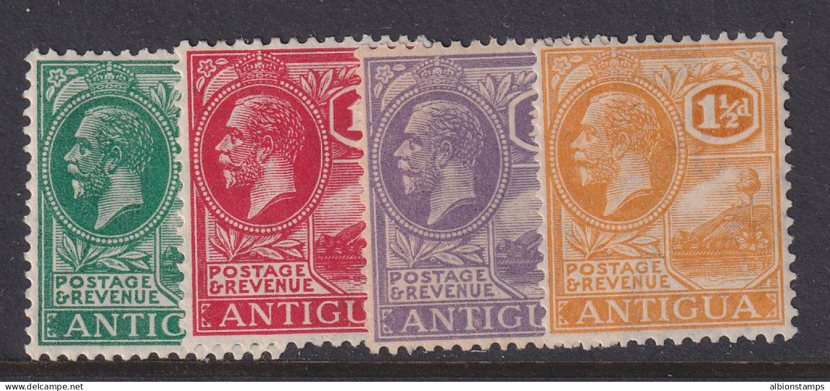 Antigua, Scott 42-45 (SG 62/67), MLH/HR - 1858-1960 Crown Colony