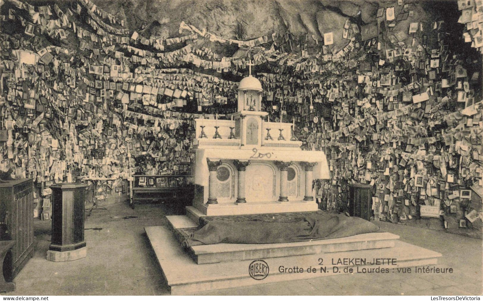 BELGIQUE - Laeken Jette - Grotte De ND De Lourdes : Vue Intérieure  - Carte Postale Ancienne - Jette