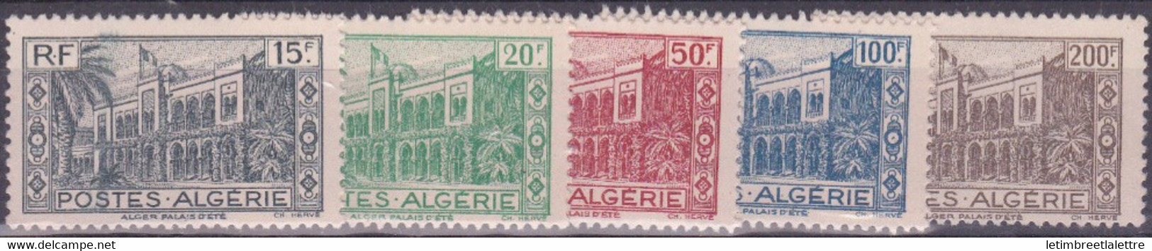 Algérie - YT N° 200 à 204 ** - Neuf Sans Charnière - 1944 - Ongebruikt
