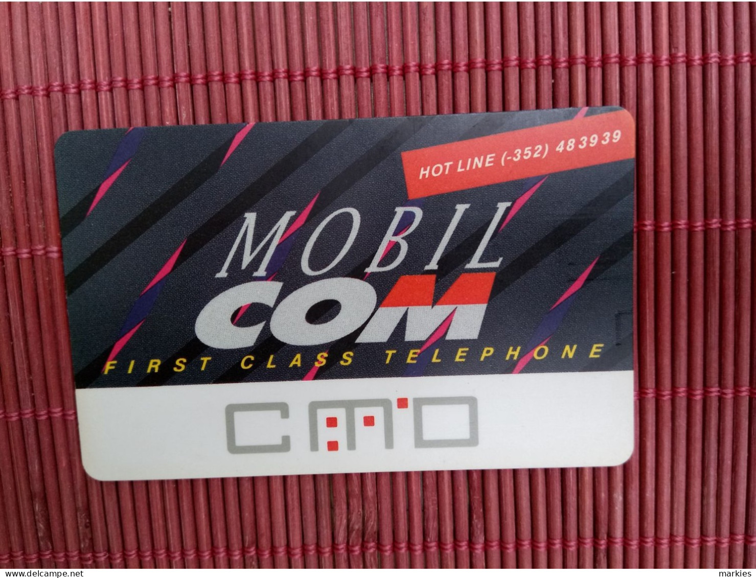 GSM Card Luxumburg With Logo Mobil Com 2 Photos Rare - Luxemburg