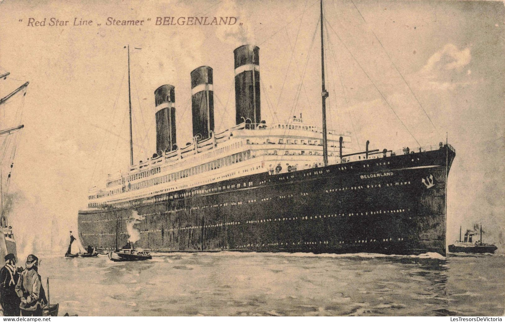 BELGIQUE - Anvers - A Red Star Line "Steamer" Belgenland - Carte Postale Ancienne - Antwerpen