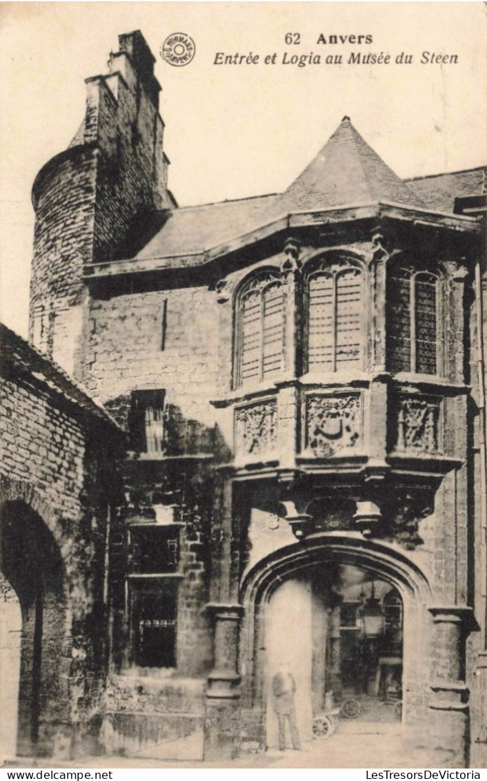 BELGIQUE - Anvers - Entrée Et Logia Au Musée Du Steen - Carte Postale Ancienne - Antwerpen