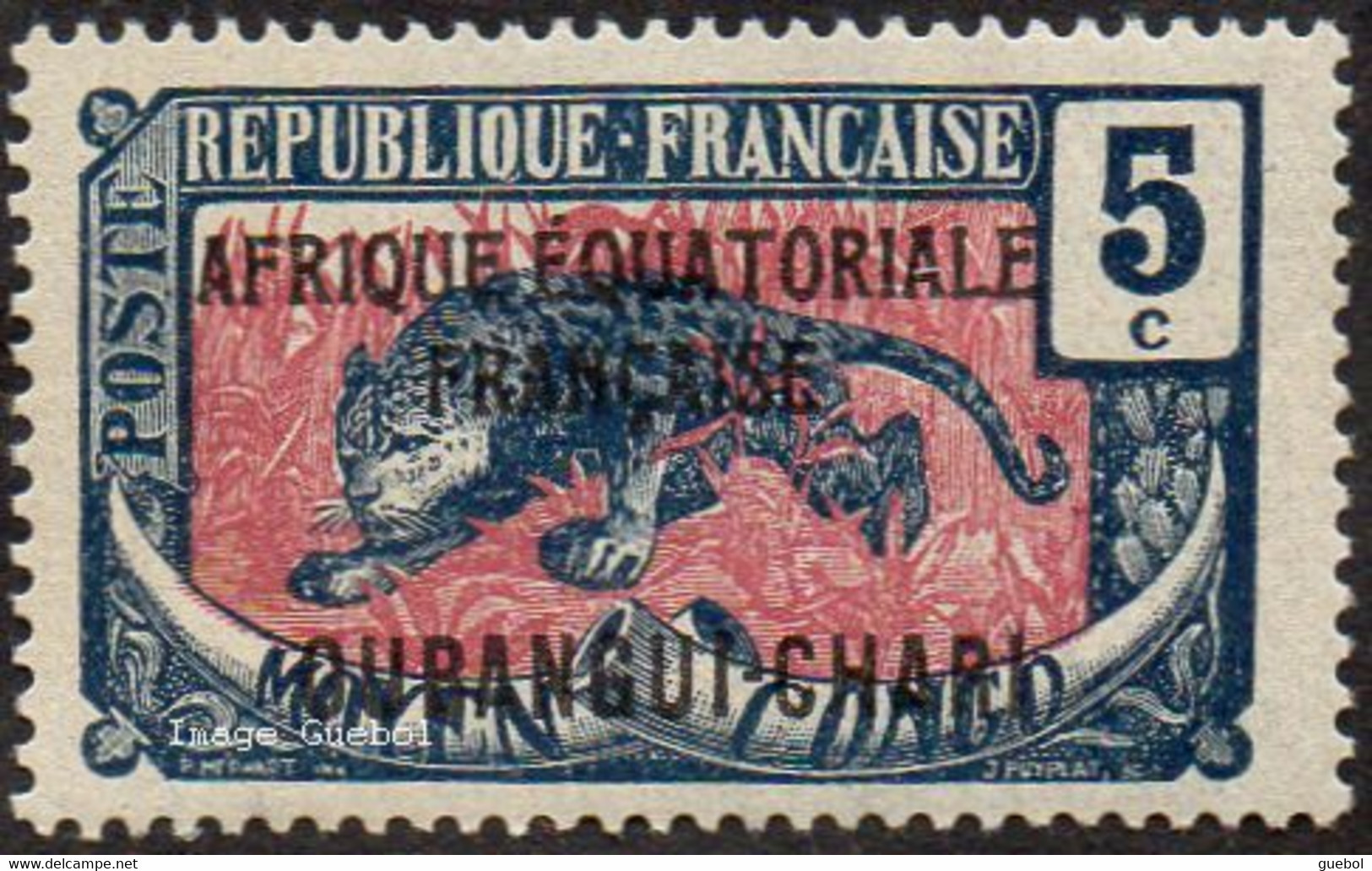 Oubangui N°  46 ** (gomme Coloniale) Timbre Du Congo Surchargé - Unused Stamps