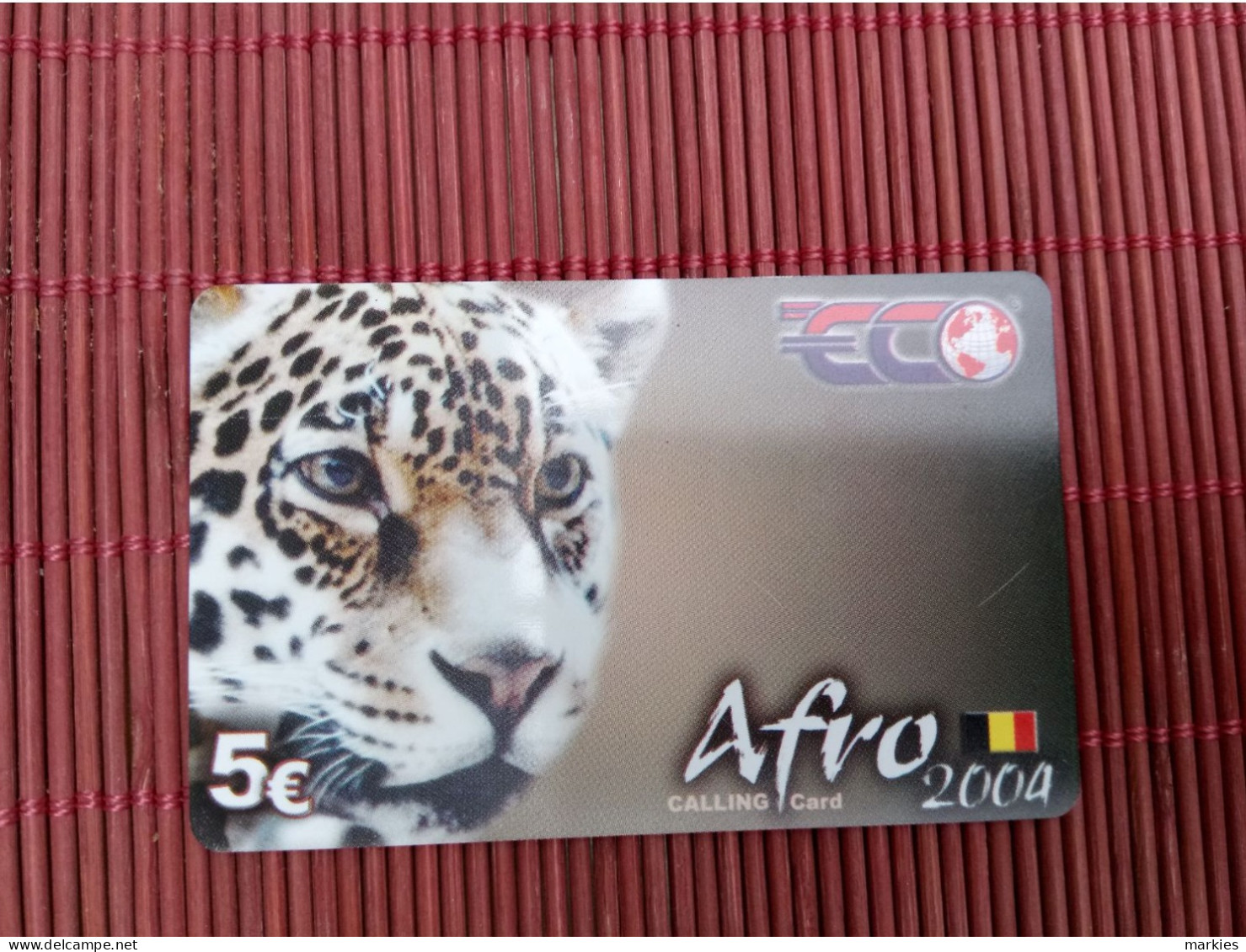 Prepaidcard Afro Used Belgium Used Rare - Cartes GSM, Recharges & Prépayées