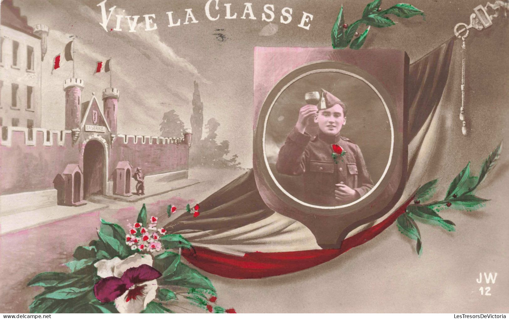 MILITARIA - Vive La Classe - Colorisé - Carte Postale Ancienne - Guerre 1914-18