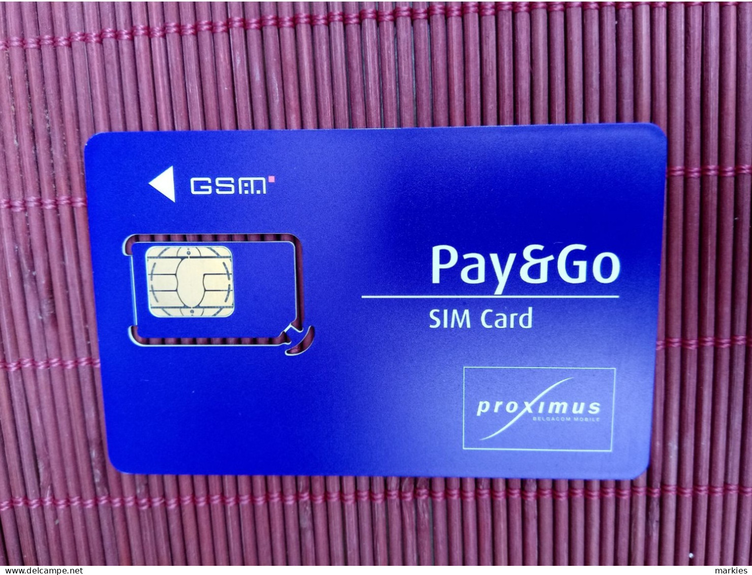 GSM Card Pay & Go Belgium (Mint,Neuve) 2 Photos Rare - Cartes GSM, Recharges & Prépayées