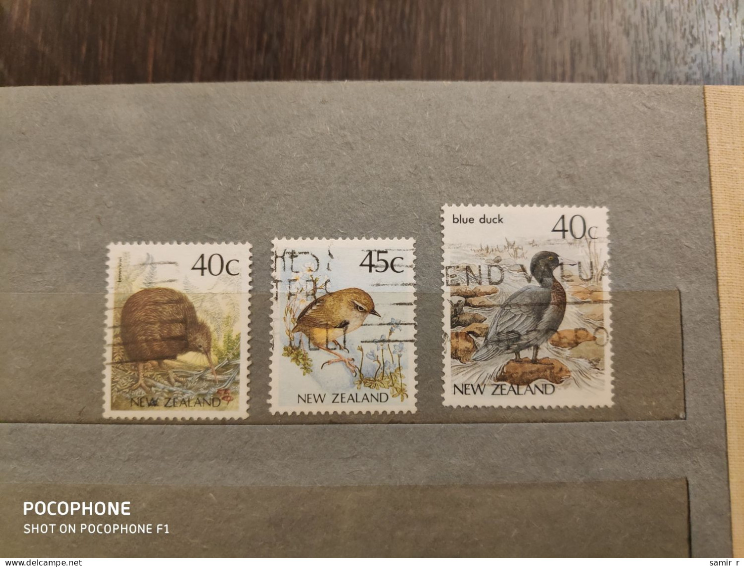 New Zealand	Birds (F45) - Used Stamps