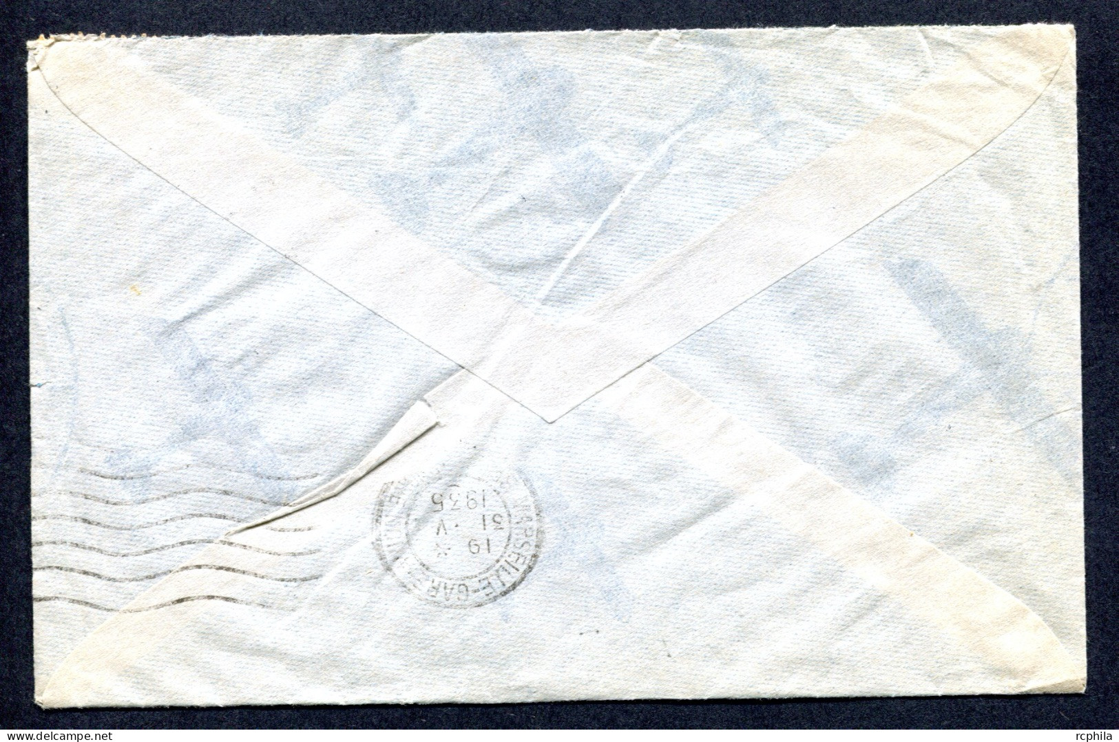 RC 25947 MOYEN CONGO 1935 BRAZZAVILLE R.P. LETTRE PAR AVION LA FRANCE - Covers & Documents