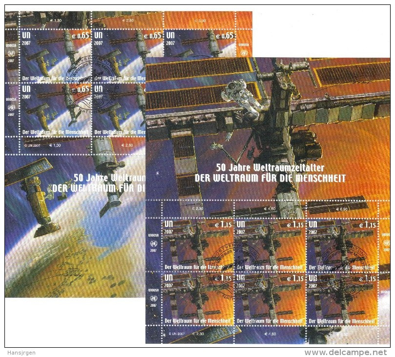 BOX609 UNO 2007 WIEN 518/19  2 KLEINBOGEN Used / Gestempelt - Used Stamps