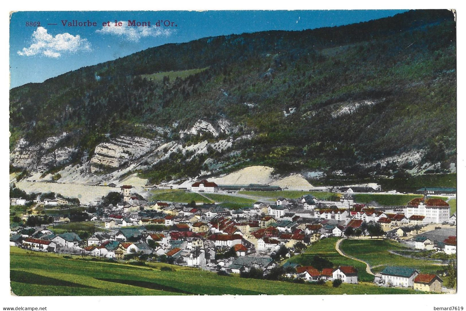 Suisse - Vallorbe  Et Le Mont D'or - Verso Cachet  Internement Des Prisonniers De Guerre Ballaigues  Suisse - Ballaigues