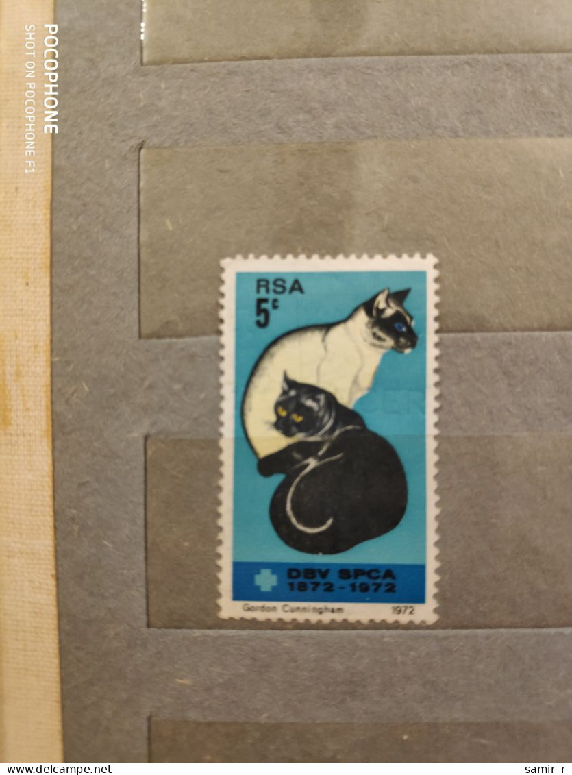 1972	South Africa	Cats (F45) - Unused Stamps