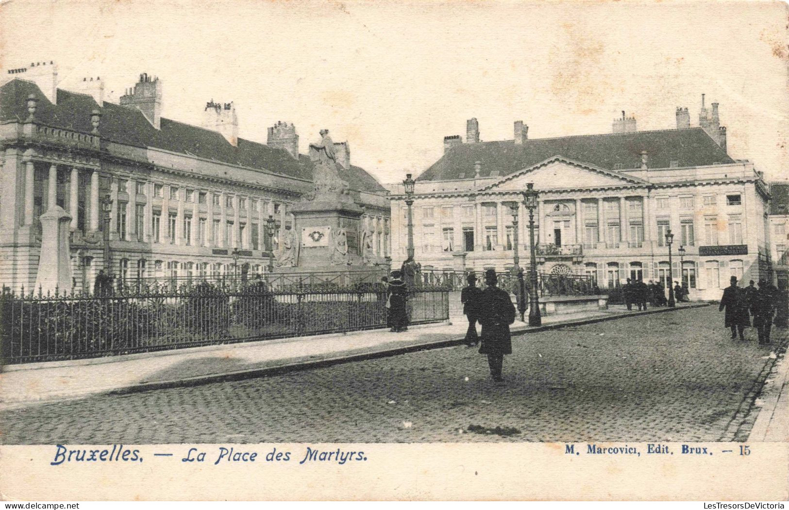 BELGIQUE - Bruxelles - La Place Des Martyrs - Carte Postale Ancienne - Marktpleinen, Pleinen