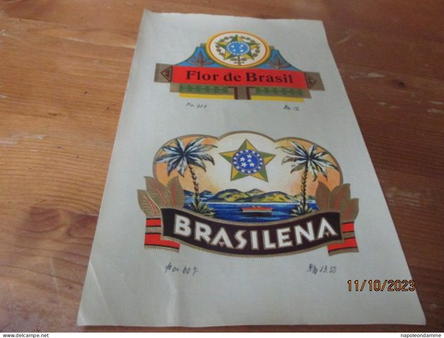 Etiketten Voorbeeldblad, 16 Cm X 25.50cm, Flor De Brasil, Brasilena - Labels