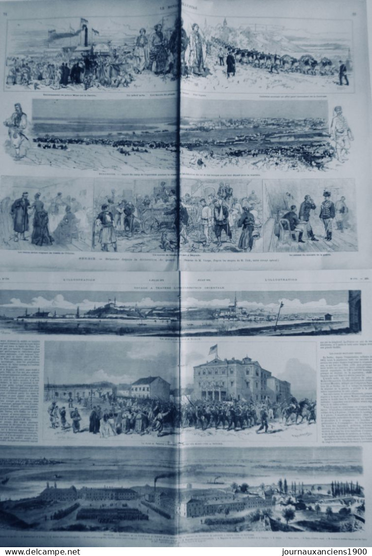 1876 SERBIE BELGRADE 2 JOURNAUX ANCIENS - Zonder Classificatie