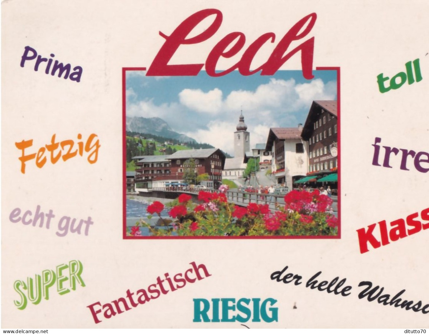 Lech - Arlberg Mit Karhorn - Formato Grande Viaggiata - FE390 - Lech