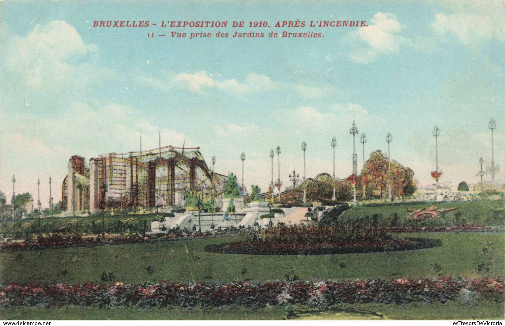 BELGIQUE - Bruxelles - Vue Prise Des Jardins De Bruxelles - Colorisé - Carte Postale Ancienne - Wereldtentoonstellingen