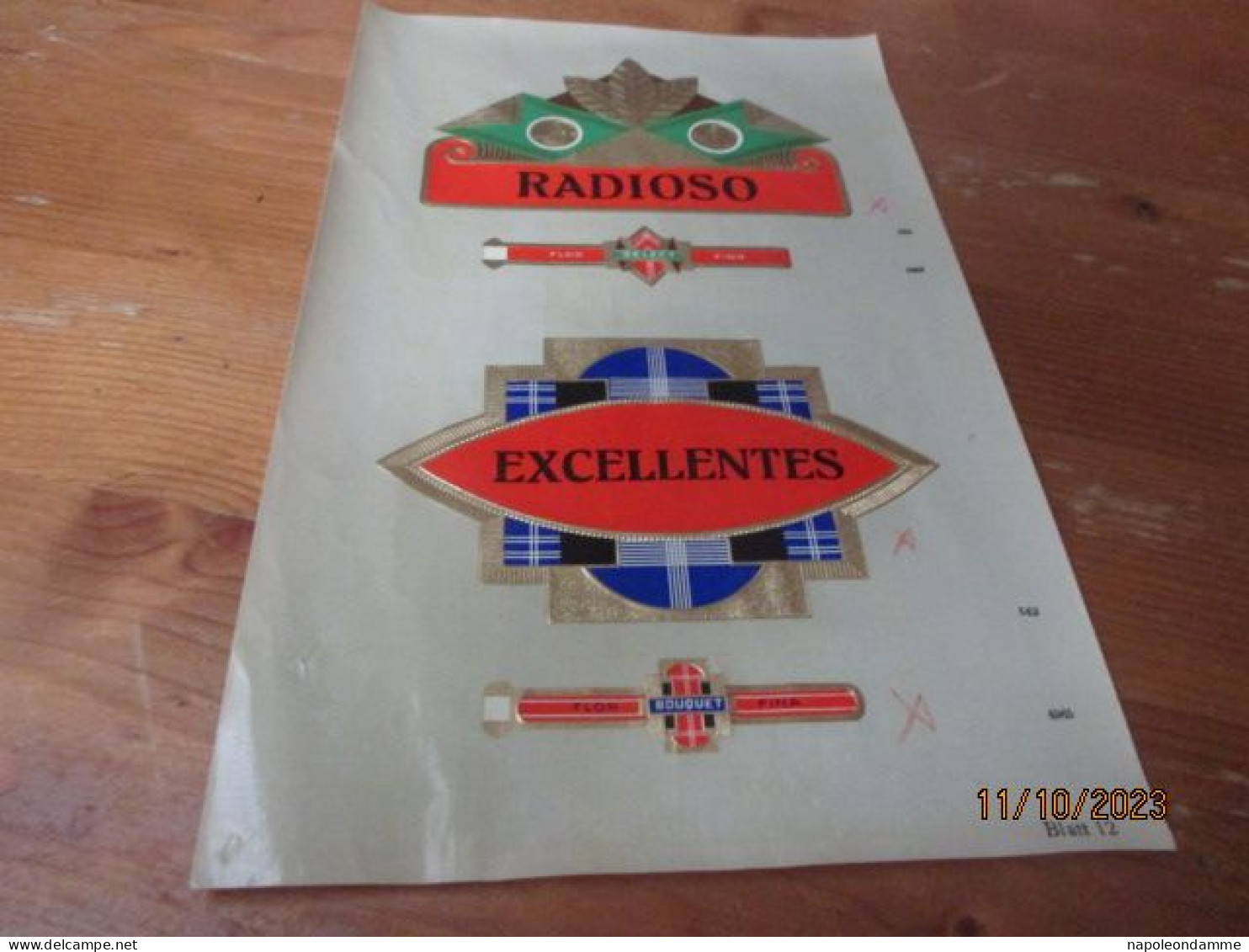 Etiketten Voorbeeldblad, 16 Cm X 25.50cm, Radioso, Excellentes - Labels