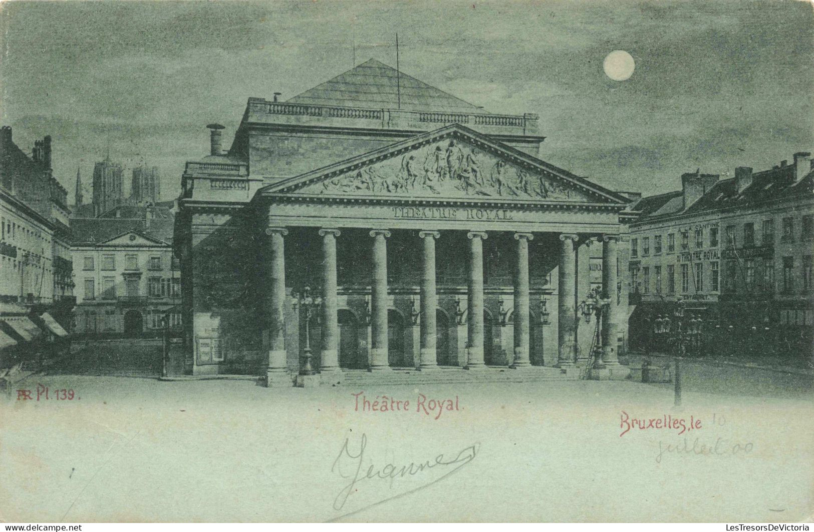 BELGIQUE - Bruxelles - Théâtre Royal - Carte Postale Ancienne - Universal Exhibitions