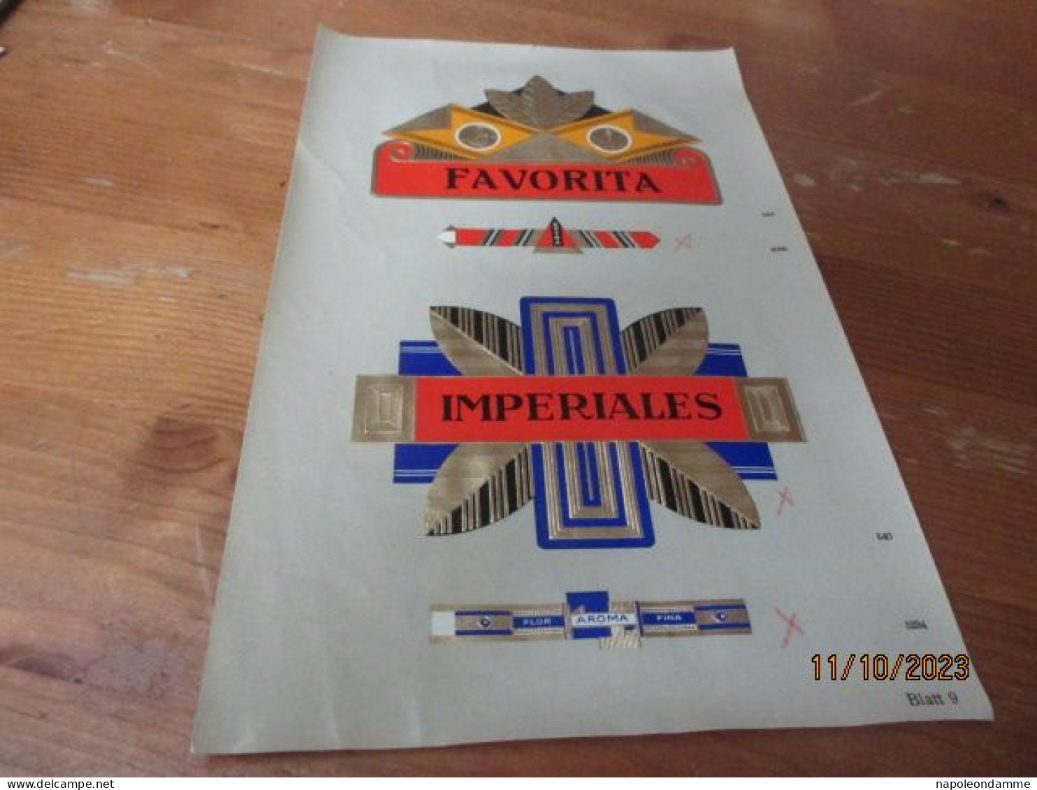 Etiketten Voorbeeldblad, 16 Cm X 25.50cm, Favorita, Imperiales - Etiquettes