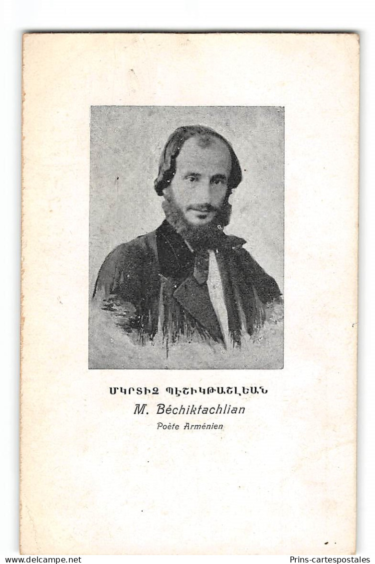 CPA Armenie M Bechiktachlian Poete Armenien - Armenië